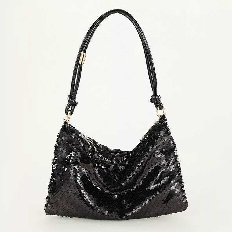 Casual Solid Sequins Patchwork Bags