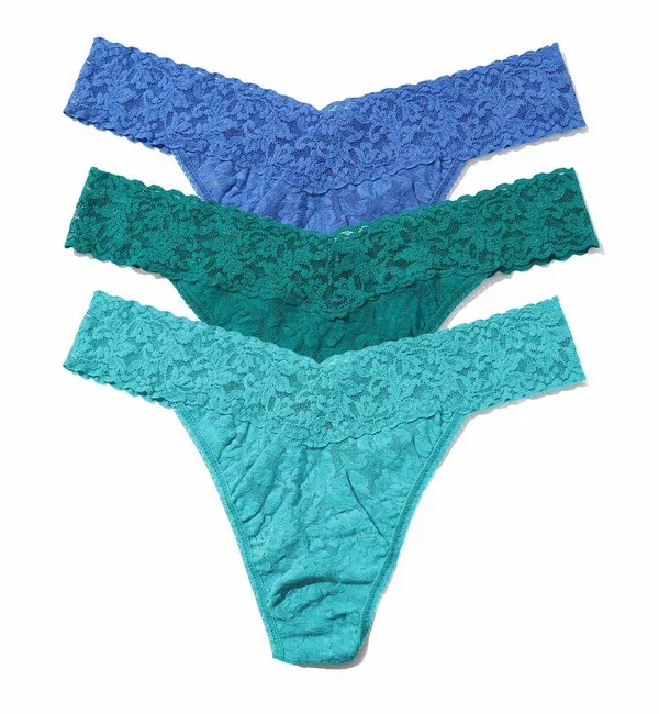 Hanky Panky 3-PACK Signature Lace Original Rise Thong (48113PK) - SEBB