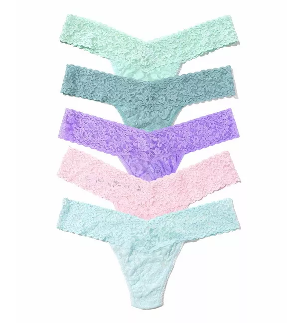 Hanky Panky 5-PACK Signature Lace Low Rise Thong (49115PK) - CPHD