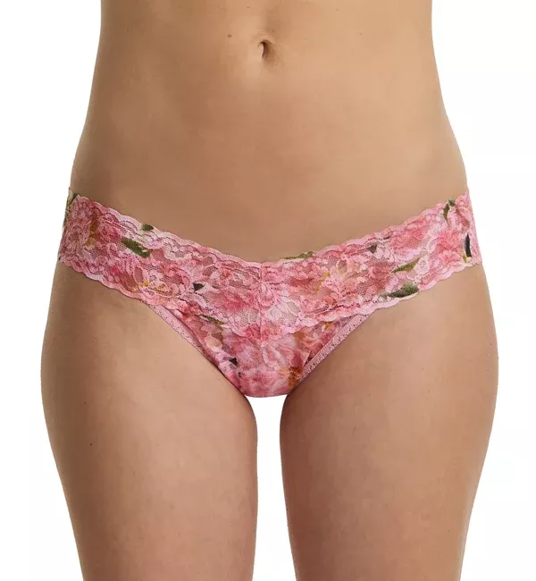 Hanky Panky Signature Lace Printed Low Rise Thong (PR4911P) - Dancing Petals