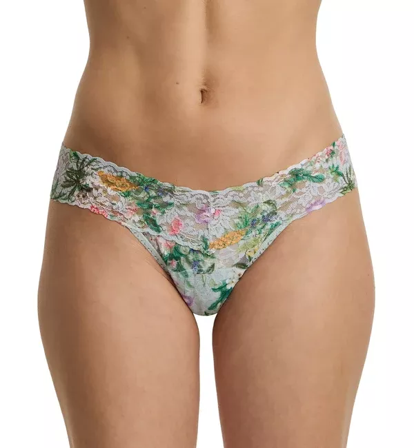 Hanky Panky Signature Lace Printed Low Rise Thong (PR4911P) - Floriculture