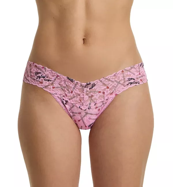 Hanky Panky Signature Lace Printed Low Rise Thong (PR4911P) - Perfect Match
