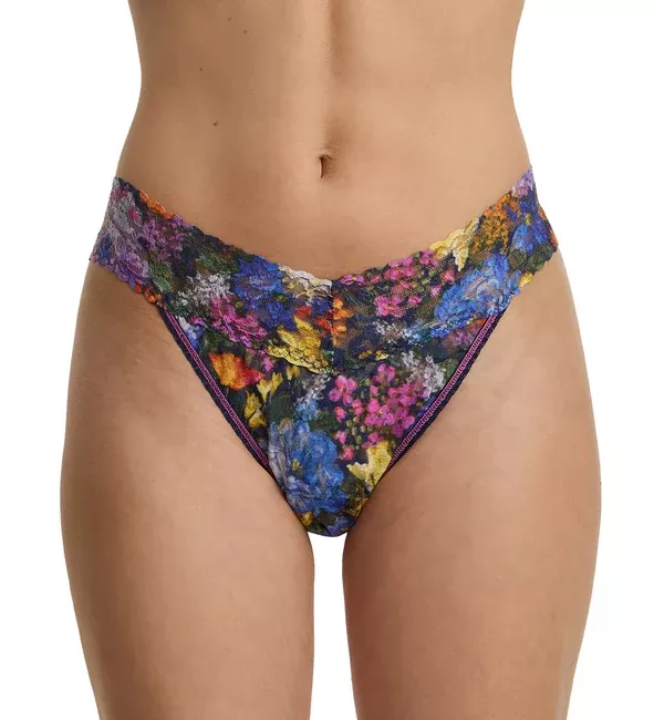 Hanky Panky Signature Lace Printed Original Rise Thong (PR4811P) - Impressionist